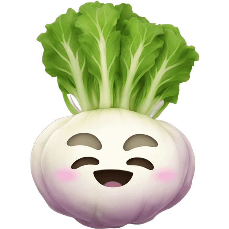 Sleeping turnip emoji