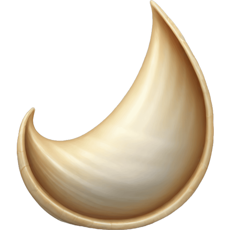 long pointy shell emoji