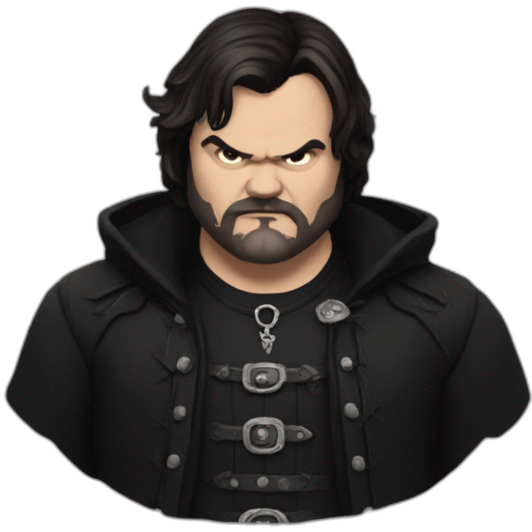 Goth Jack Black emoji