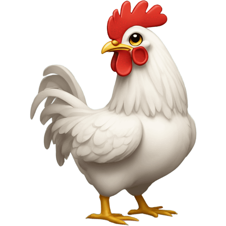 chicken holding lightee emoji