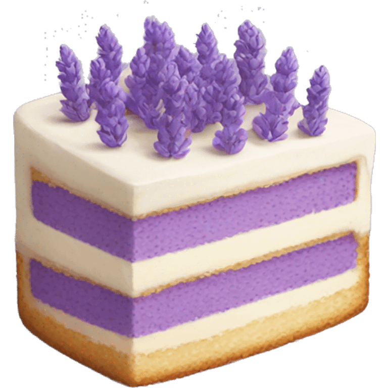 Lavender cake emoji