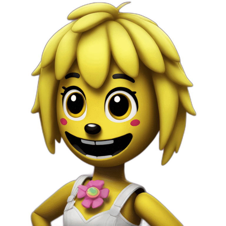 Toy chica of five nights at Freddy's emoji