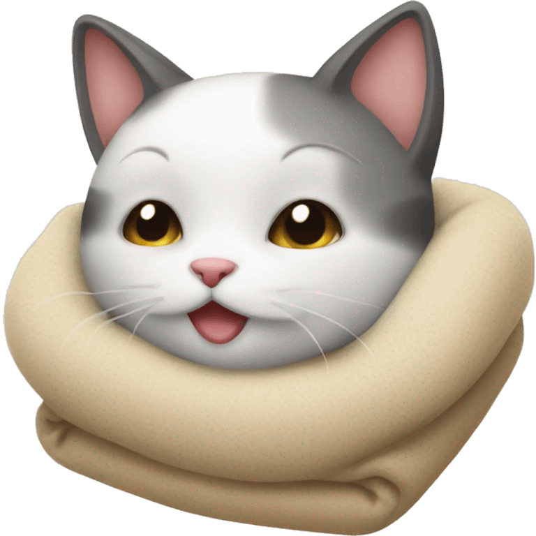 Cute cozy cat emoji