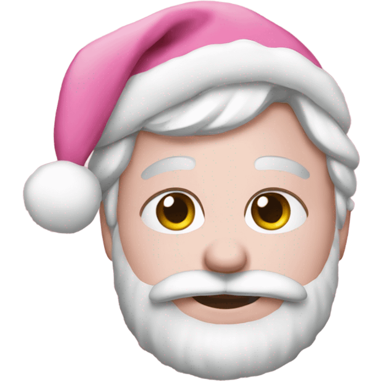 Pink christmas emoji