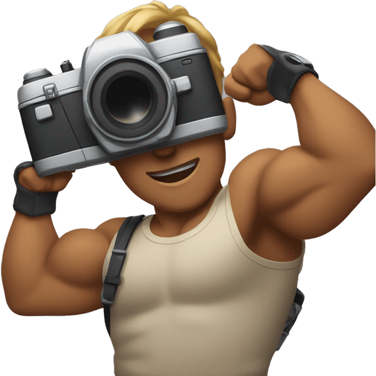 biceps holding camera emoji