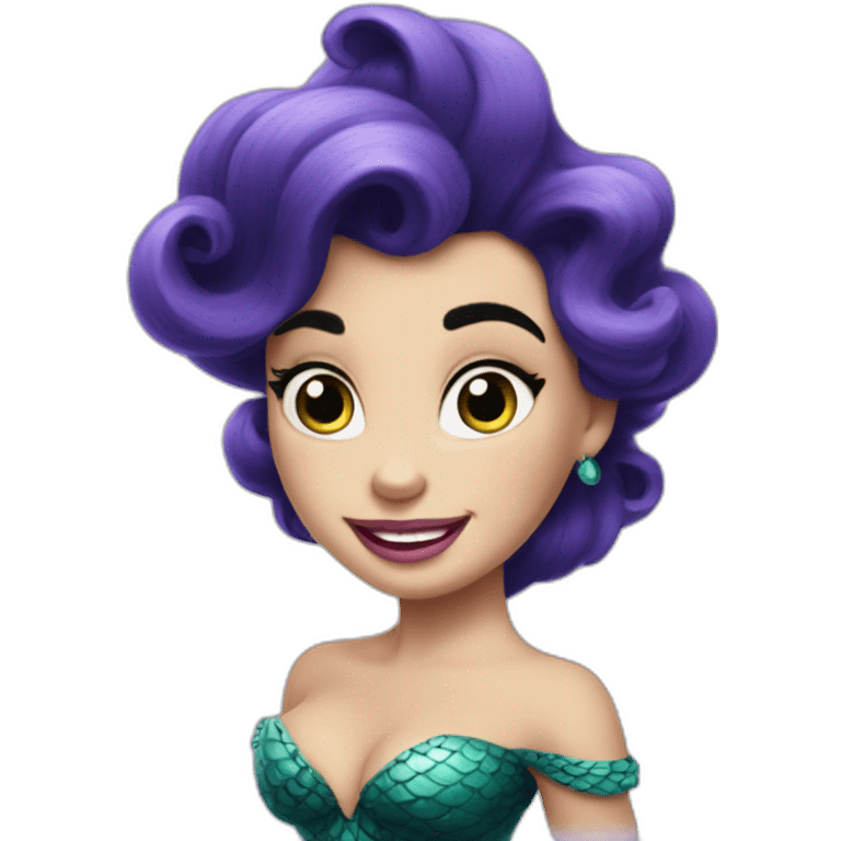 Ariel Little mermaid ursula version  emoji