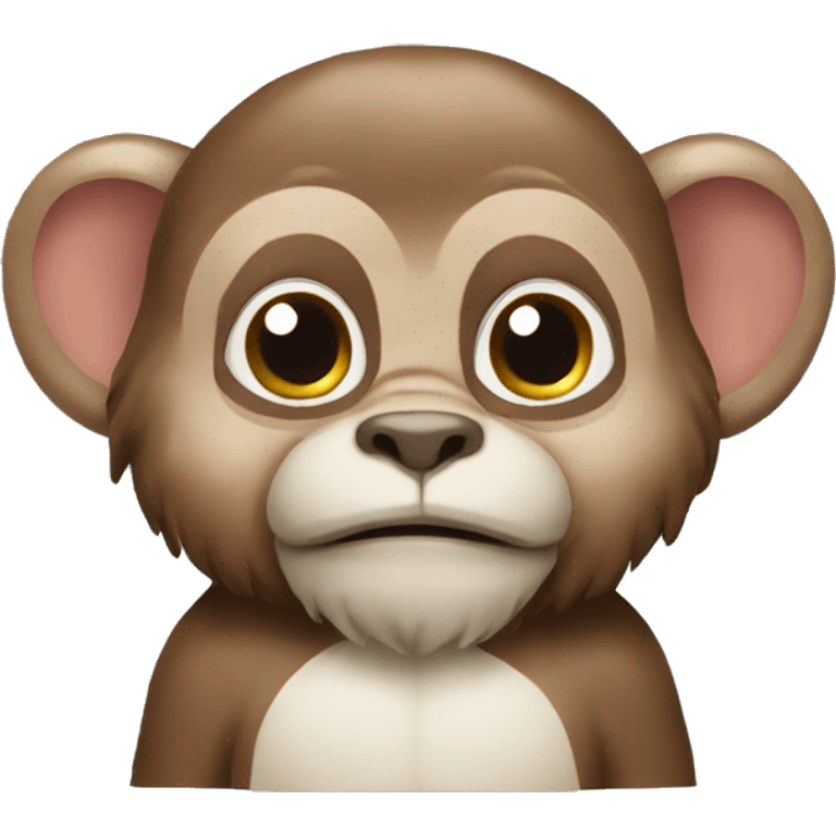 Un singe avec un noeud papillon emoji