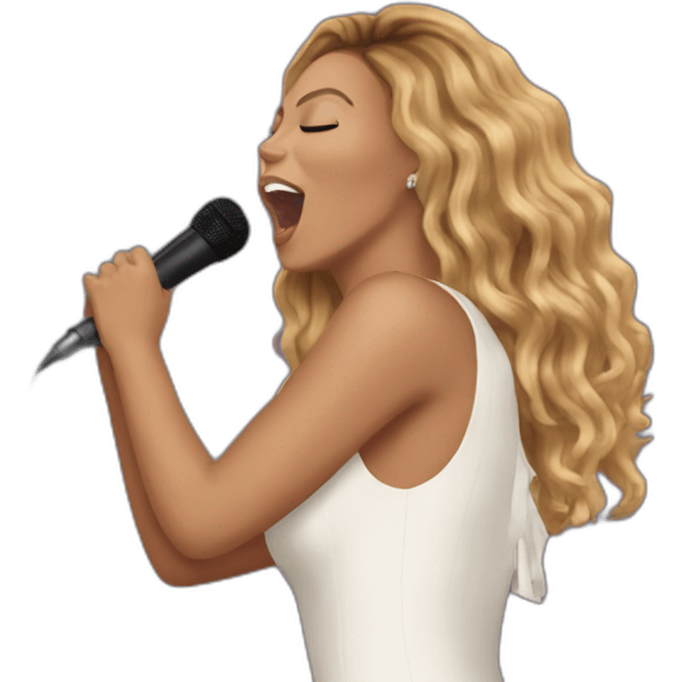 Concert beyoncé singing in mic emoji