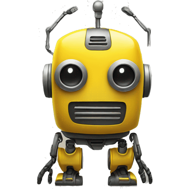 Yellow robot emoji