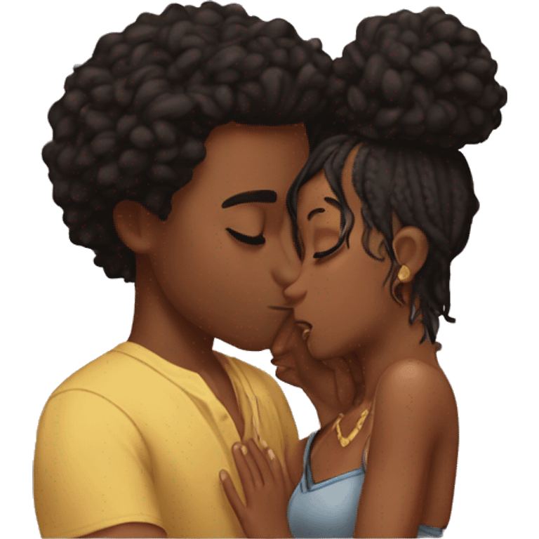 Zion kissing Camariya emoji