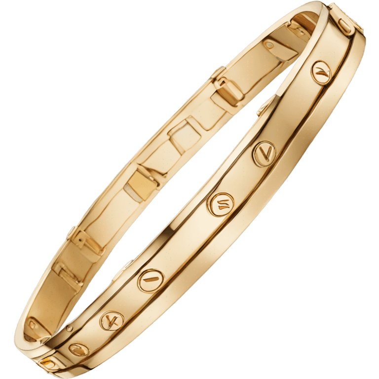 cartier love bracelet gold emoji