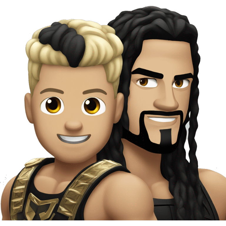 Roman Reigns and Cody Rhodes emoji