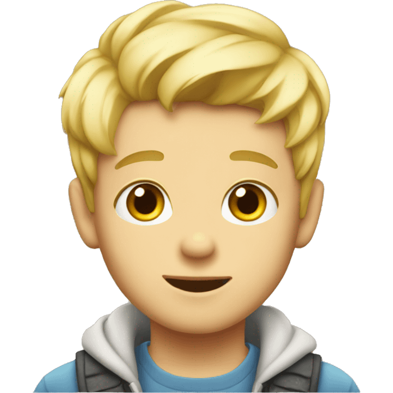 blonde boy cute  emoji