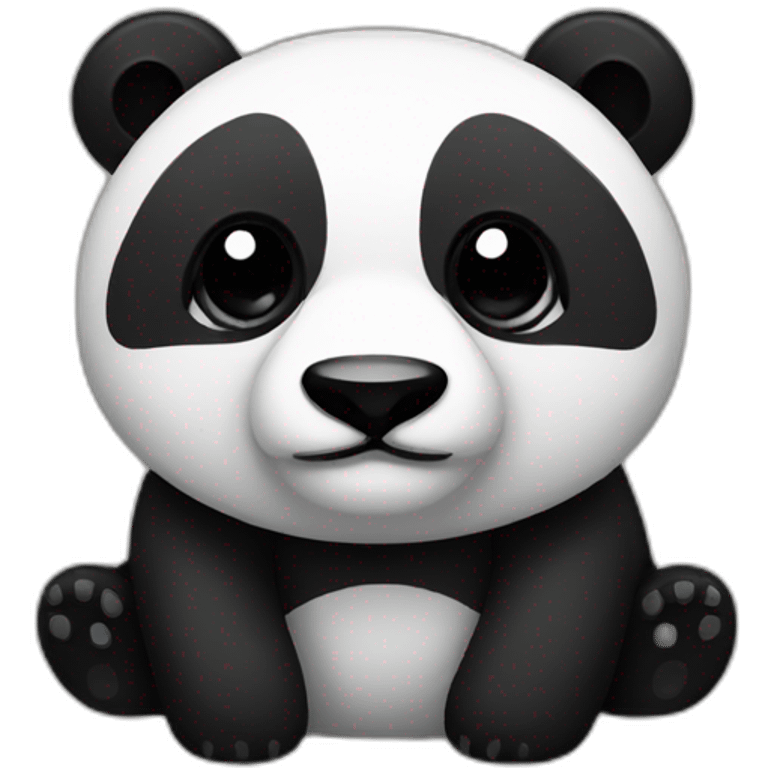 Pixel panda emoji