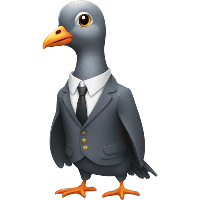 pigeon in a suit emoji