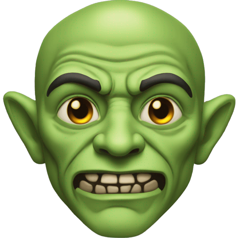 half-orc male wizard necromancer pumpkin emoji