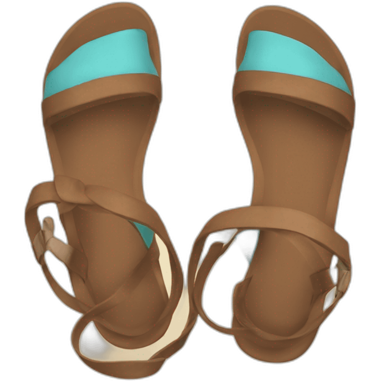 one brown sandal emoji