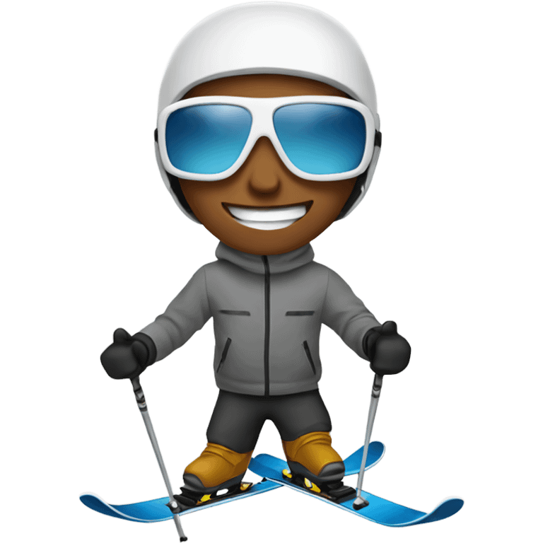 white guy ski emoji