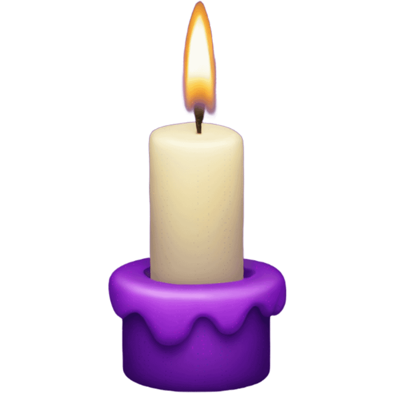 purple candles emoji