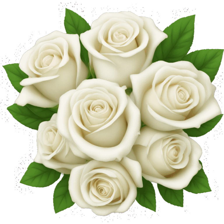 White rose bouquet  emoji