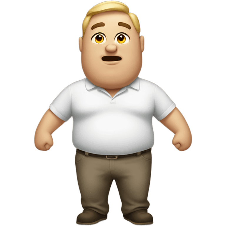 big guy with his belly out  emoji