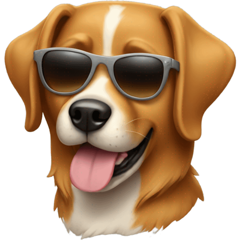 dog with sunglass emoji