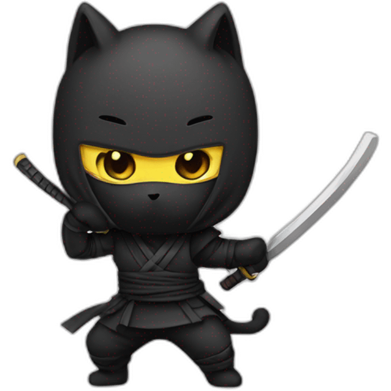  chibi cat ninjas  emoji