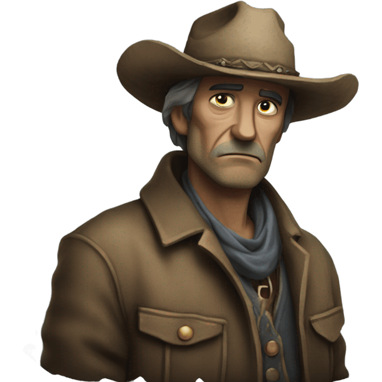 Sad cowboy emoji