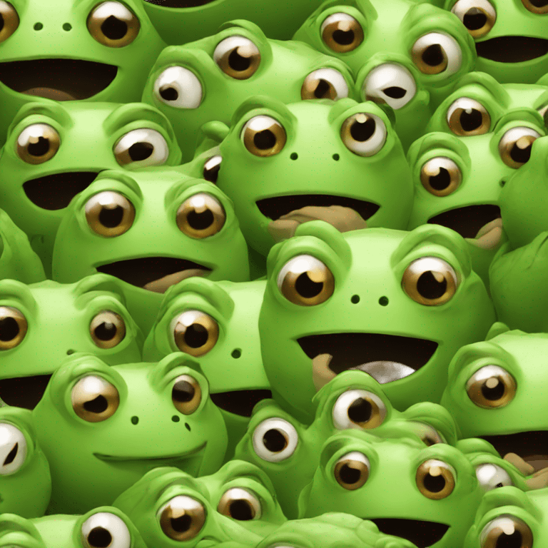 Frog army emoji