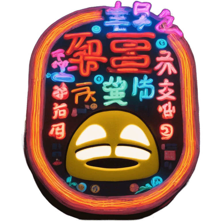 Tokyo neon sign emoji