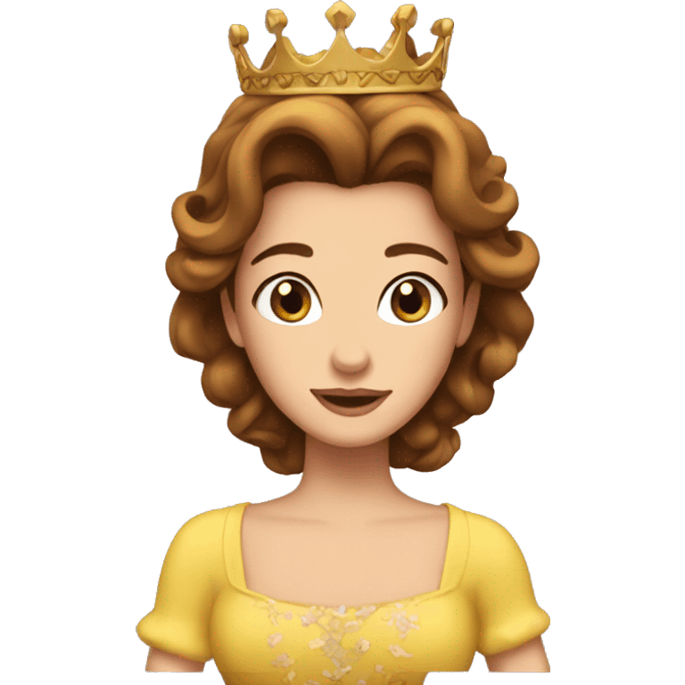 Belle with crown  emoji