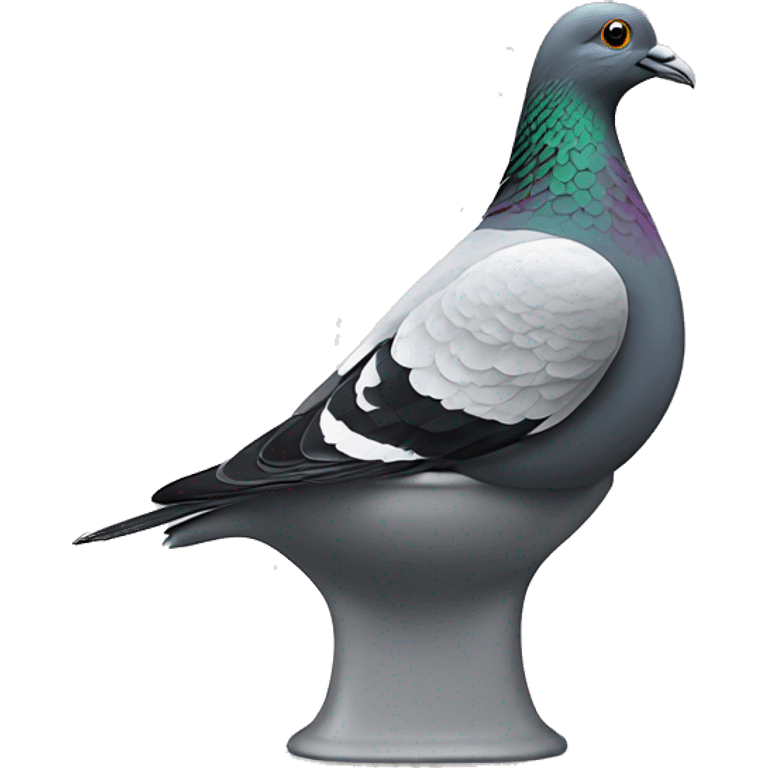 Pigeon on toilet  emoji