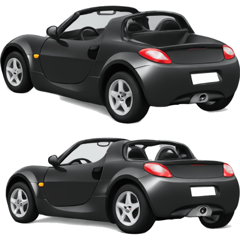 Black Smart Roadster  emoji