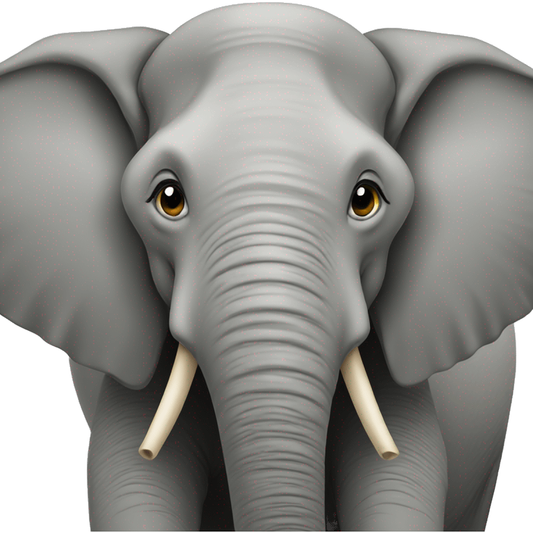 elephants behind emoji