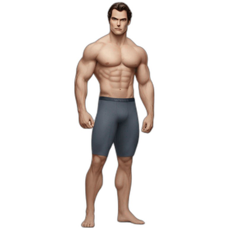 Henry Cavil whole body flexing Calvin Klein ad emoji