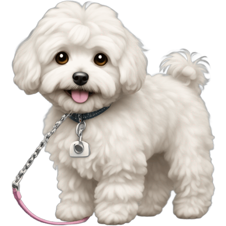 a maltipoo walking emoji