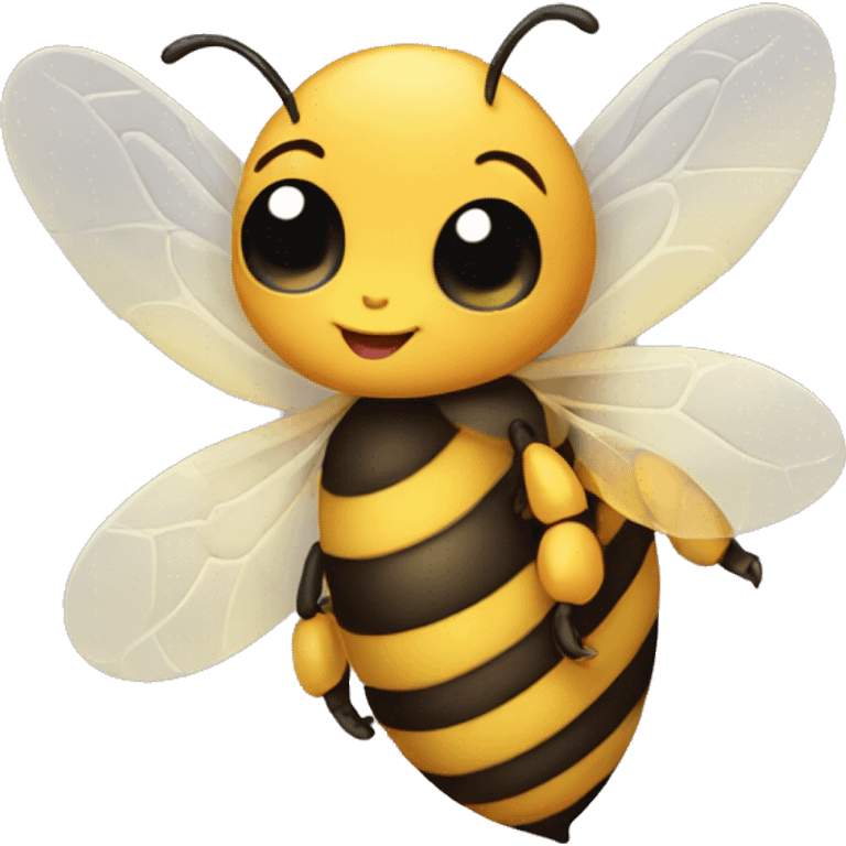 Honey bee cute emoji