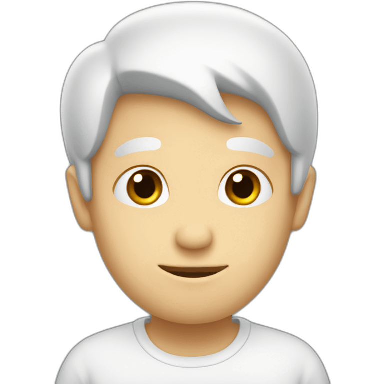 shy white guy emoji