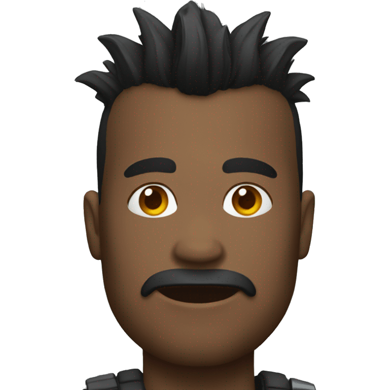 black mohawk emoji