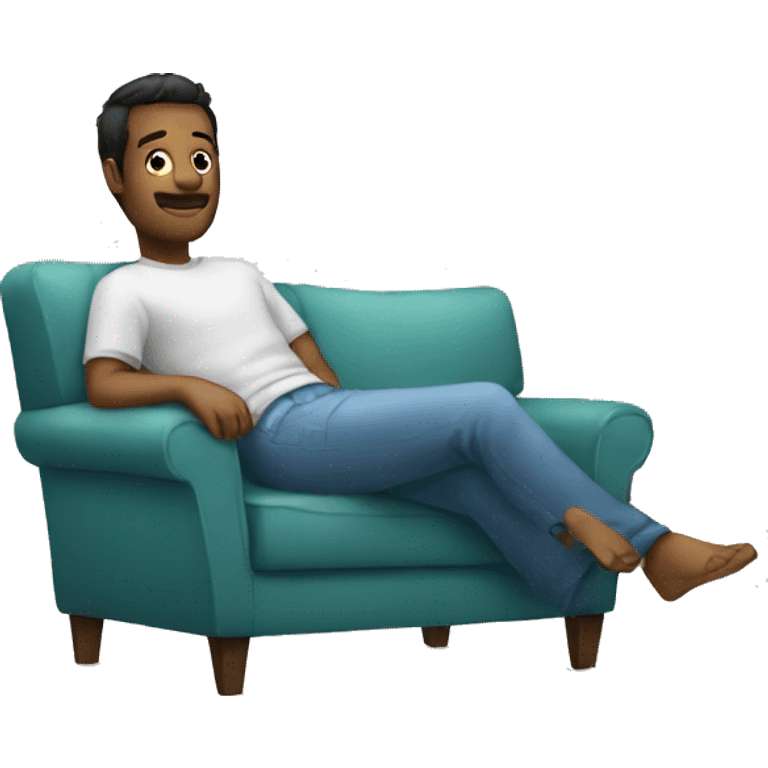 chill on the sofa emoji