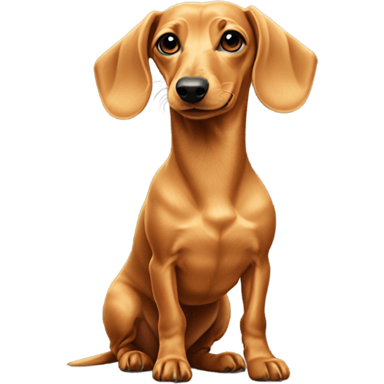 Dachshund blonde emoji