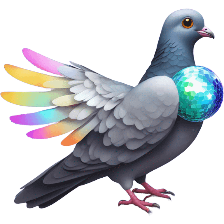 Disco pigeon emoji