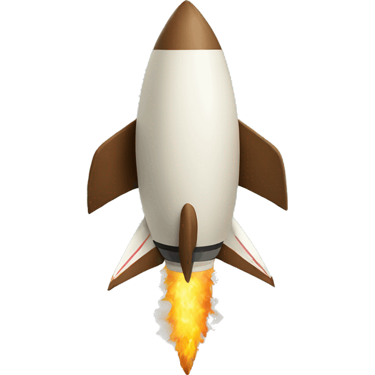 A coconut on a rocket emoji