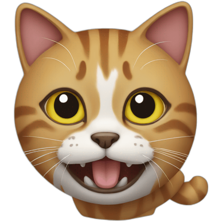 crazy cat emoji