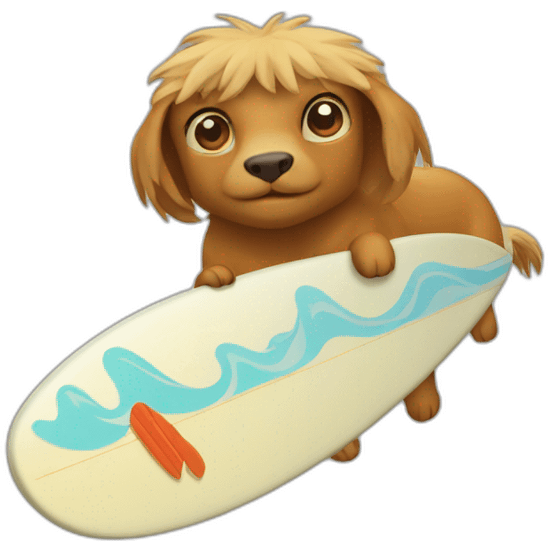 Cabibara fesan du surf emoji