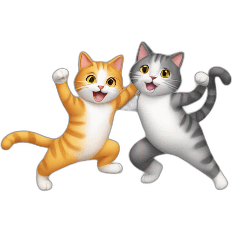 cat-and-cat-are-dancing emoji