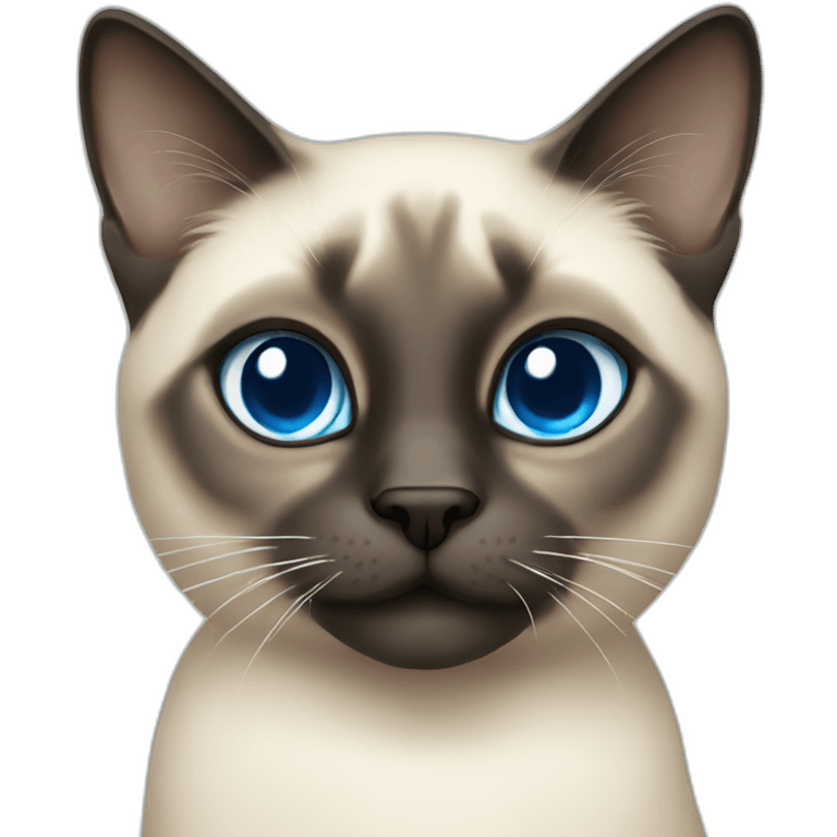 Siamese blue eyed cat emoji