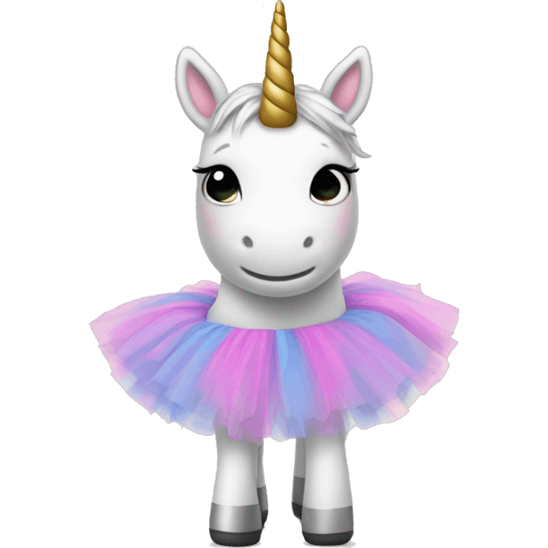 Unicorn with a tutu emoji