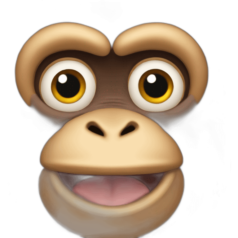 minding monkey emoji