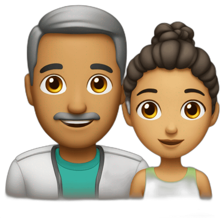 Papá e hija emoji